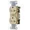 Hubbell Wiring Device-Kellems Straight Blade Receptacle, 5-20R, 20 A, 125V AC, 2 Pole, 3 Wire, Grounded BR20C2I - alternate 1